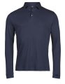 Heren Polo LS Tee Jays Pima Cotton navy